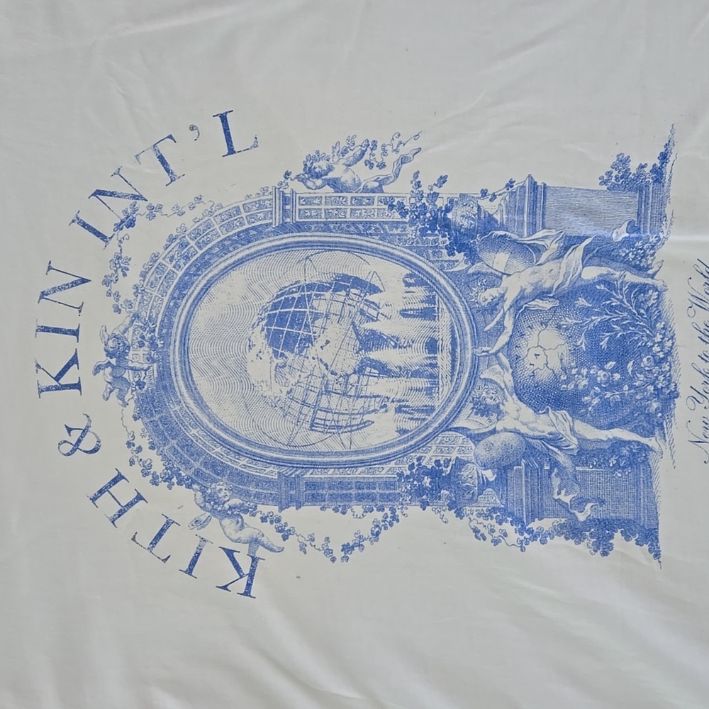 Kith White Men's Tee with Blue Graphic Size XL - Picture 2 of 5